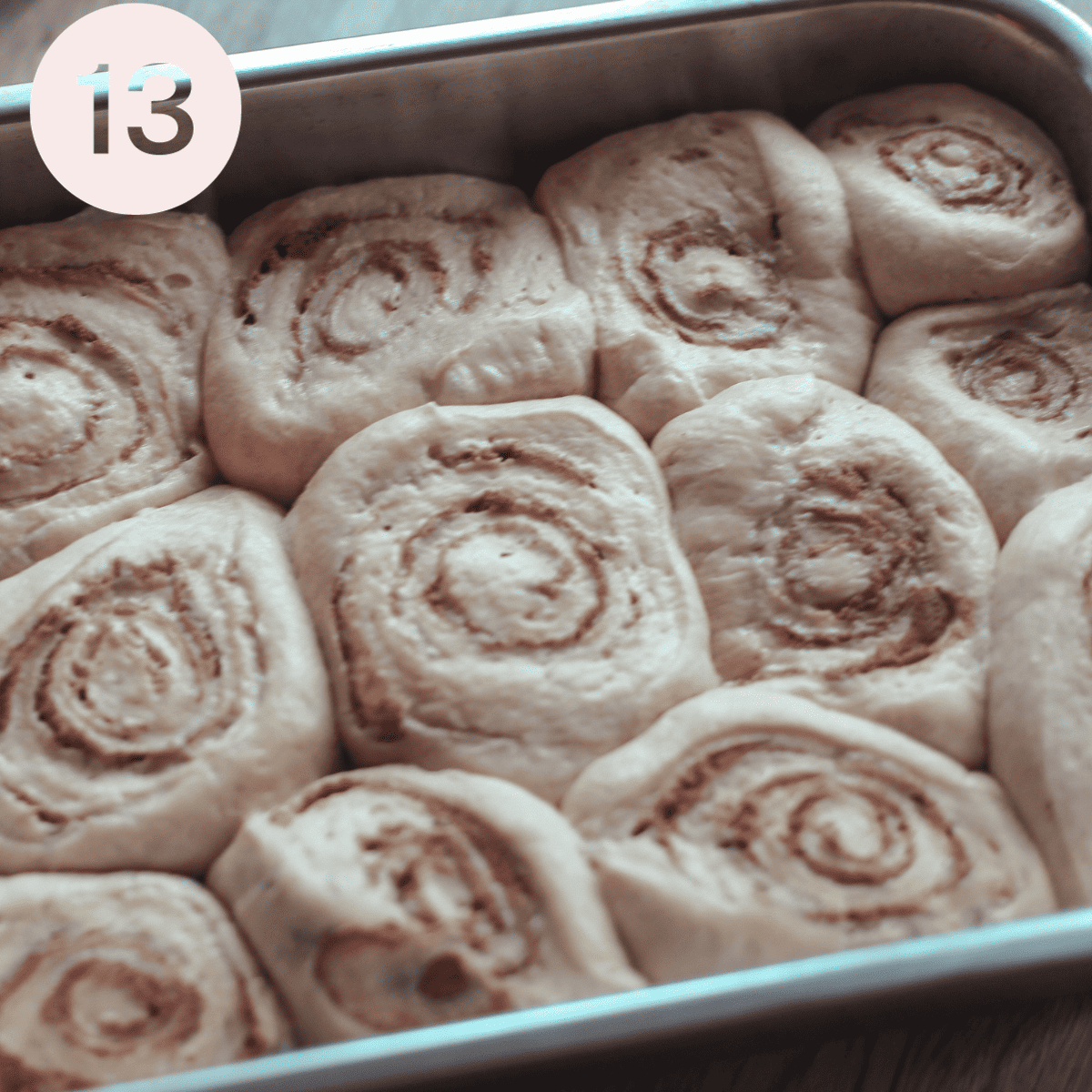 Cinnamon rolls ready to bake!