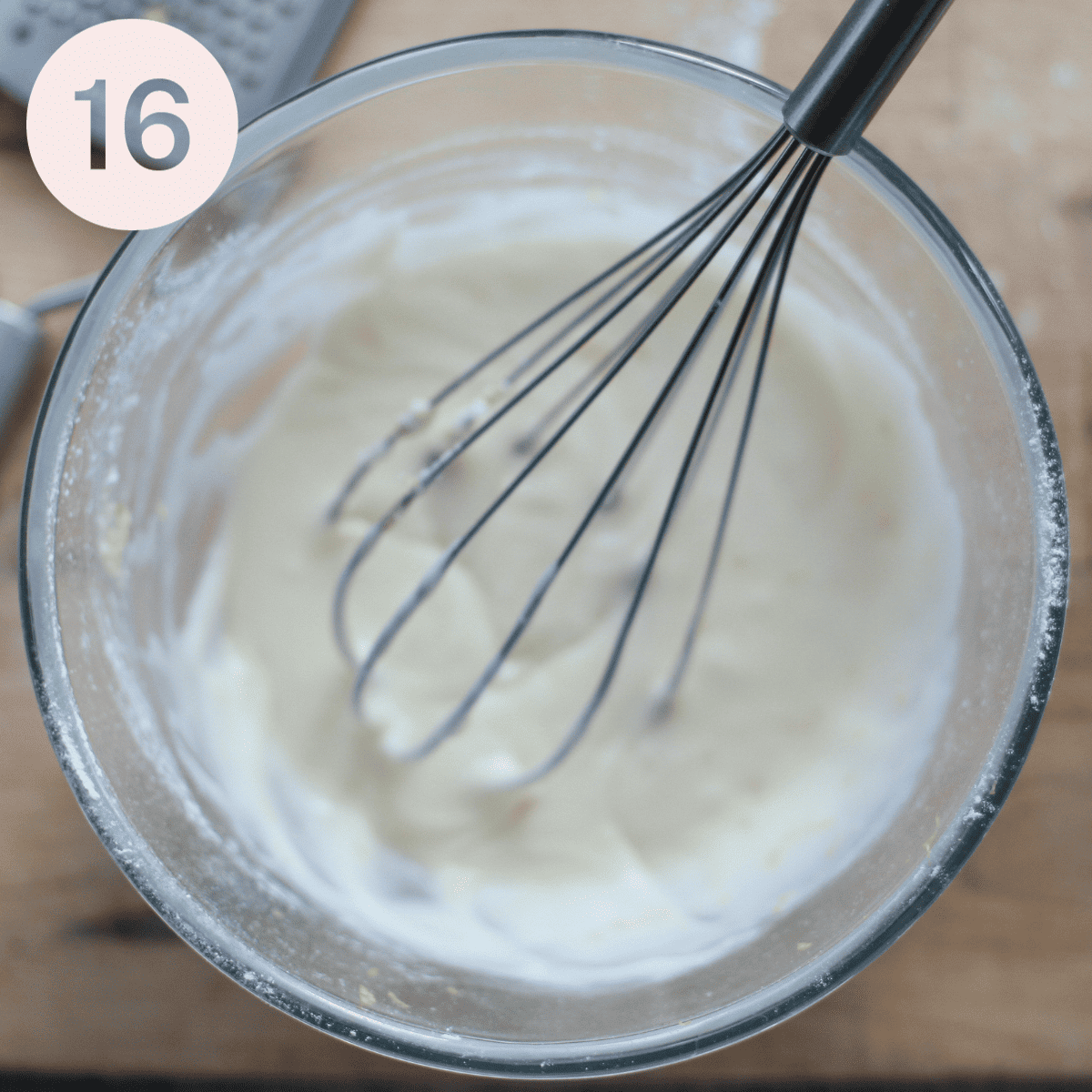 Icing for cinnamon rolls.